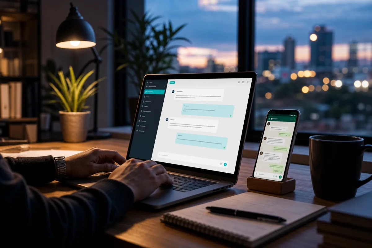 Widget de chatbot con inteligencia artificial en una web corporativa para empresas en España.